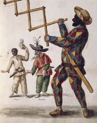 Harlekin, Figur der Commedia dell
