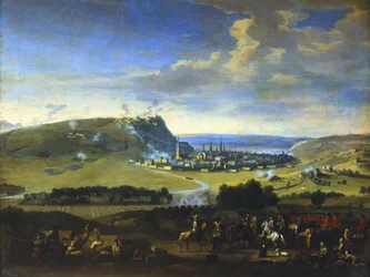 Die Belagerung von Namur, Szene vor dem letzten Angriff, 5. August 1695