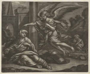 Hagar und Ismael in der Wüste