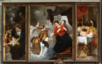 Pfarrkirche (Parochiekerk Onze-Lieve-Vrouw). Innenraum. Gemälde
