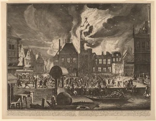 Brand des alten Amsterdamer Rathauses