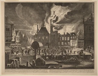 Brand des alten Amsterdamer Rathauses