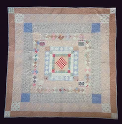 Patchwork-Quilt, ca. 1860