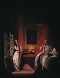 Eine Szene aus Laurence Sternes Roman "Eine sentimentale Reise durch Frankreich und Italien"