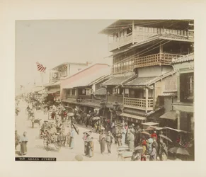 Eine Straße in Osaka, Japan
