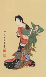 Ein japanischer Puppenspieler