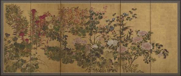 Blumen und ein Bach, Bildschirme