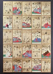 Spielkarten mit 100 Dichtern und Gedichten, verkauft auf der Weltausstellung in Paris 1867