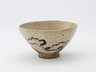Teeschale mit Design des Pilzes der Unsterblichkeit, Edo-Periode, 18.-19. Jahrhundert