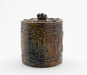 Wasserkrug für Teezeremonie mit passendem Deckel, Tokio, Edo-Zeit oder Meiji-Ära