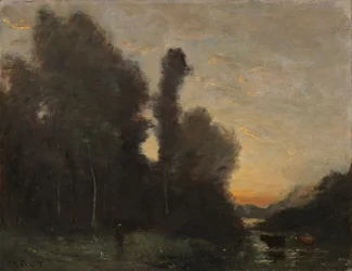 Landschaft, Abendstimmung