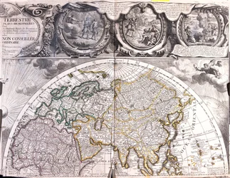 Karte der nördlichen Hemisphäre