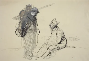 Poilu und Tommy im Gespräch