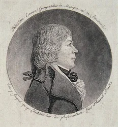 Sebastien Demar (1763-1832), graviert von Gilles-Louis Chretien (1754-1811)