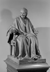 Sitzende Skulptur Voltaires (1694-1778)