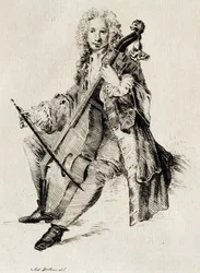 Cellospieler (Stich)