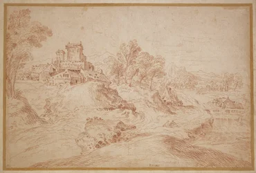 Landschaft mit Schloss