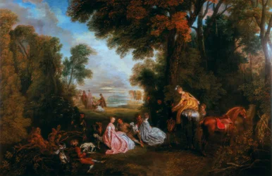Die Rast während der Jagd, 1717-1720
