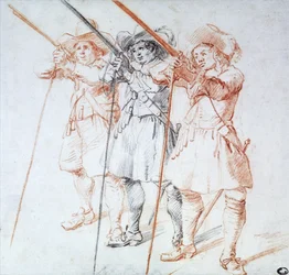 Drei Arkebusiere, 1712