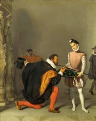 Don Pedro von Toledo küsst das Schwert Heinrichs IV., 1819