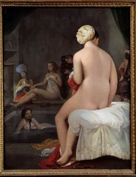 Die kleine Badende. Inneres eines Harems. 1828. Maße: 0,35 x 0,27 m.