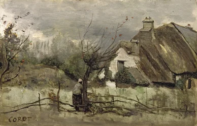 Strohdachhütte in der Picardie