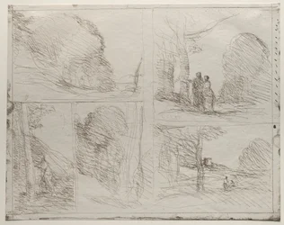 Der Garten des Perikles; Die Gasse des Malers; Gekritzel; Der große Holzfäller; Der Turm von Heinrich VIII