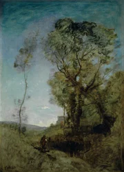 Die italienische Villa hinter den Kiefern, 1855-65