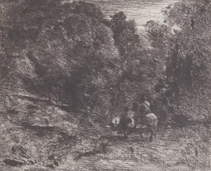 Zwei Reisende im Wald, 1854