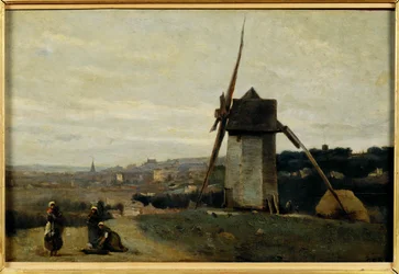 Eine Windmühle. Etretat