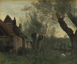 Weiden und Bauernhaus in Sainte-Catherine-lès-Arras, 1871