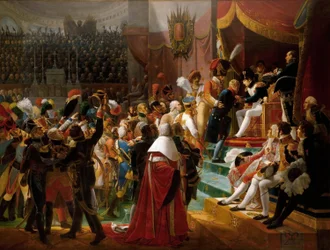 Erste Verleihung der Ehrenlegion in der Kirche der Invaliden, 14. Juli 1804