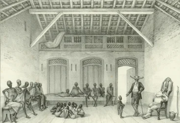 Geschäft für den Verkauf von Sklaven, 1835