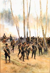 Soldat an der Front, 1885