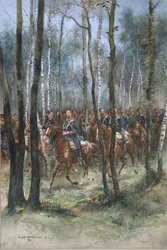 Soldaten zu Pferde, 1884