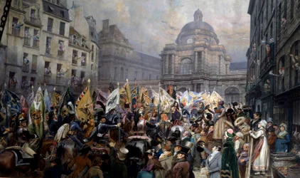 Übergabe der Trophäen an den Senat nach der Schlacht von Ulm und Austerlitz (1. Januar)