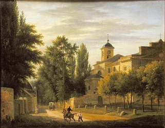 Ansicht der Kirche von Ville d