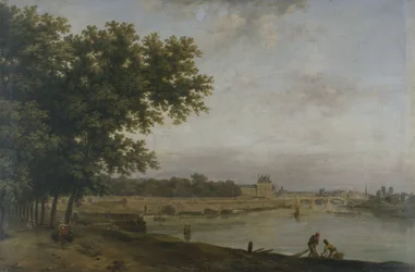 Die Tuilerien und die Pont Royal, gesehen vom Cours-la-Reine, 1783