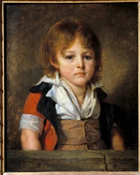 Porträt von Edouard Bertin als Kind (1797-1871) Maler und Journalist. Gemälde von Jean Baptiste Greuze (1725-1805) 18. Jahrhundert