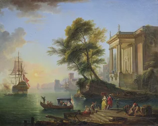 Marina, Sonnenuntergang