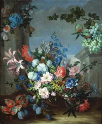 Blumen und Früchte