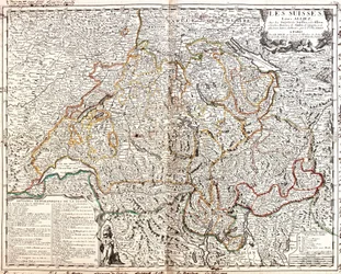 Karte der Schweiz