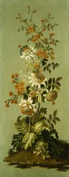 Dekorative Paneele mit Blumen