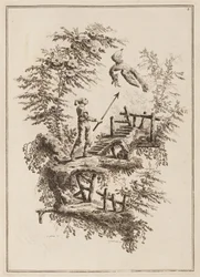 Platte 3, "Suite de douze Pêcheurs et Chasseurs"