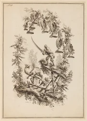 Tafel 8, "Suite de douze Pêcheurs et Chasseurs"