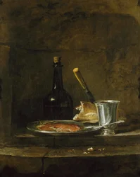 Das Frühstück vorbereiten oder Der Silberkelch, vor 1728