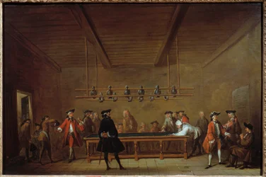 Die Pool-Party. Gemälde von Jean Baptiste Simeon Chardin (1699-1779) 1725