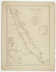 Arabischer Golf oder Rotes Meer, graviert von Thomas Bowen, 1788
