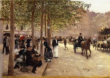 Eine Pariser Straße, ca. 1880