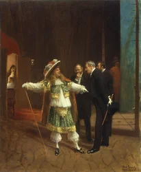 Coquelin der Ältere in "Der Bürger als Edelmann" von Molière